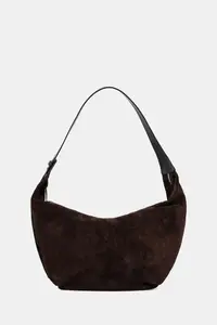Answear.LAB Hobo bag pentru femei din piele întoarsă
