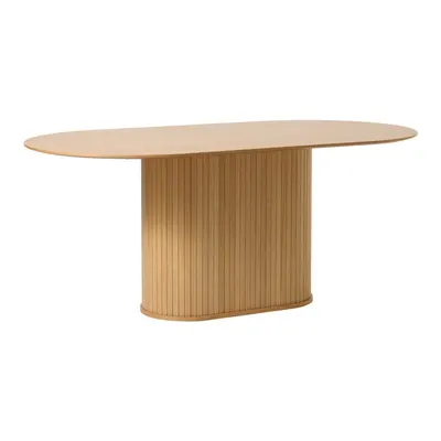 Masă de dining cu blat cu aspect de lemn de stejar 95x180 cm Nola – Unique Furniture