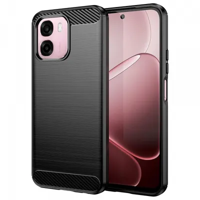 Husa pentru Oppo A6 4G, Techsuit, Carbon, Neagra