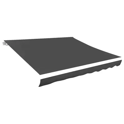 vidaXL Pânză de rezervă copertină, gri, 380x295 cm, poliester