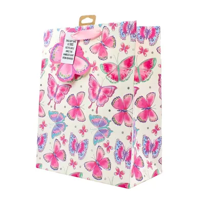 Pungă cadou Clairefontaine L Butterfly Pink