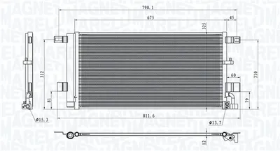 Radiator AC condensator cu uscator potrivit AUDI A4 ALLROAD B9, A4 B9, A5, A6 C8, A7 1.4-3.0H 05.15