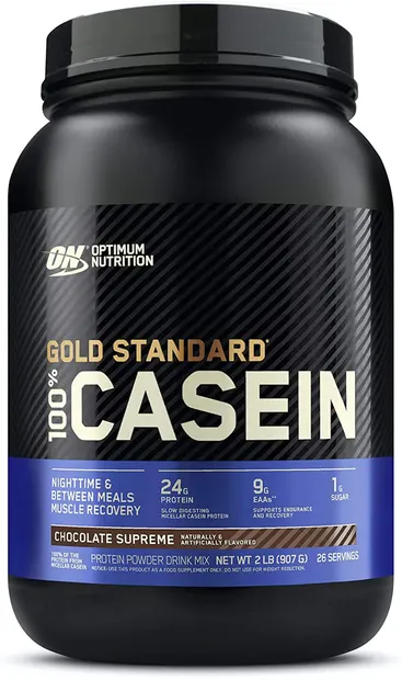 Gold Standard 100% Casein, ciocolată, 907 g, Optimum Nutrition