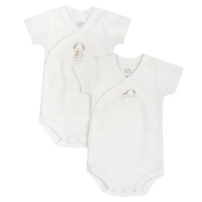 Body bebelusi Chicco, set doua bucati, alb, 00904-69MFCI