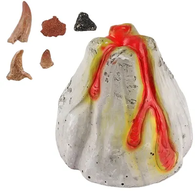 Kit educațional King Me World - Săpături arheologice, vulcan