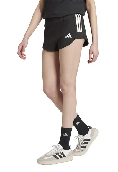 Pantaloni scurti cu talie ajustabila TIRO Q2 - Alb/Negru