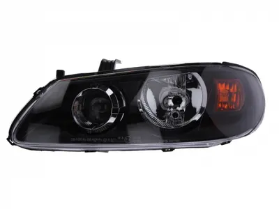 Far stanga (H7, reglaj electric, fundal cromat, fundal galben) NISSAN ALMERA 2003-2007