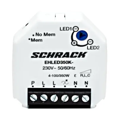Dimmer montat în doză LED 4-350VA (terminale cu şurub), RLC