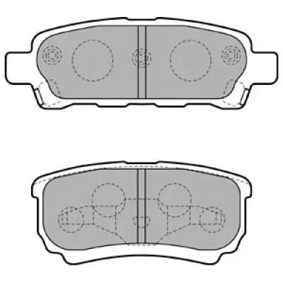 Set placute frana, frana disc DELPHI LP1852