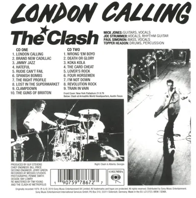 London Calling - 2019 Limited special sleeve