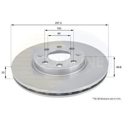 Disc frana COMLINE ADC1138V