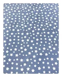 Paturica dubla de vara bebelusi DeLuxe 98x78 cm Stelute pe bleu