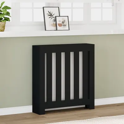 Gossi masca pentru calorifer, negru, 78x20x82 cm, lemn prelucrat
