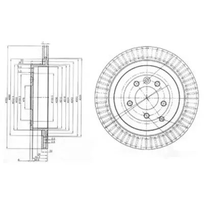 Disc frana DELPHI BG3925C