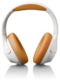 Căști wireless Lenco - HPB-830GY, ANC, gri/portocaliu