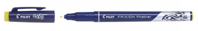 Liner care se sterge cu radiera Pilot FriXion - Galben, 0.45 mm