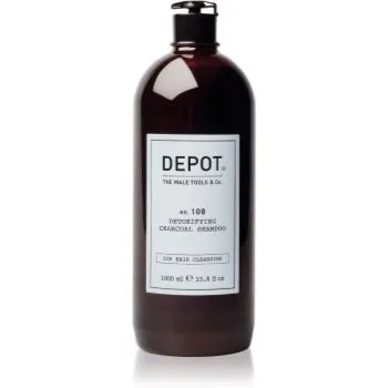 DEPOT NO. 108 DETOXIFYING CHARCOAL SHAMPOO șampon detoxifiant pentru curățare pentru toate tipurile de păr