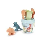 Ecoiffier Set Galeata Dino cu 2 Forme de Nisip 17cm