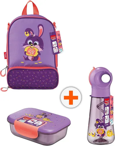 Set geantă termo, sticlă și cutie Maped Picnik - Rabbit