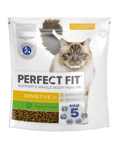 PERFECT FIT Sensitive 1+ 1,4 kg hrană pisici sensibile, curcan