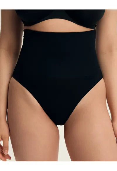Chiloti modelatori cu talie inalta - Negru - Shrinky XXL