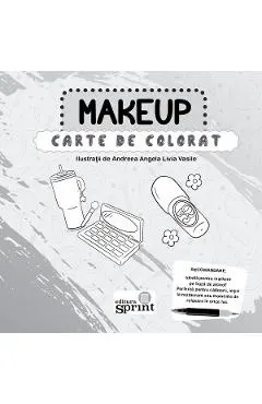 Carte de colorat. Makeup