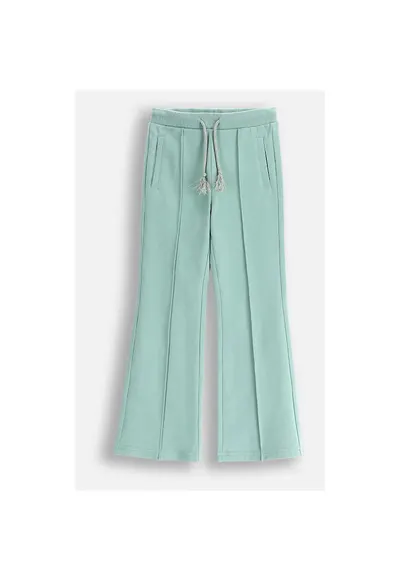 Pantaloni sport - WC5120101DGK-027 - bumbac - croiala evazata - snur reglabil - verde