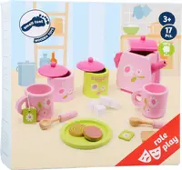 Set pentru ceai Small Foot - Motive florale, 17 piese