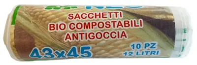 Pungi biodegradabile pentru gunoi Marisa - 12 l, 10 bucăți
