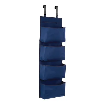 Organizator de baie albastru închis din material textil Verti – Premier Housewares