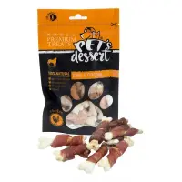 PET'S DESSERT Bone & Chicken, XS-XL, Pui, punguță recompense fără cereale câini, 500g