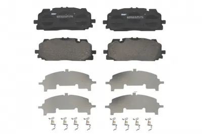 Set placute frana Fata potrivit AUDI A3, A4 ALLROAD B9, A4 B9, A5, A6 ALLROAD C8, A6 C8, A7, A8 D5, E-TRON, Q3, Q5, Q7, Q8, Q8 E-TRON; BENTLEY BENTAYGA; VW TOUAREG 1.4-Electric 01.15