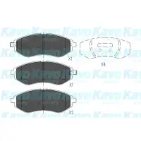 Set placute frana, frana disc KAVO PARTS KBP-1019