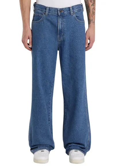Blugi regular fit cu croiala ampla