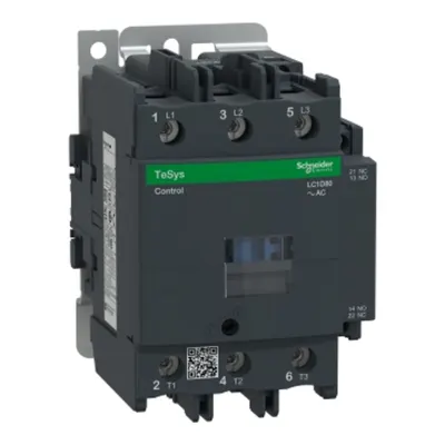 Contactor, TeSys Deca, 3P(3NO), AC-3/AC-3e, 440V, 80A, bobina 200V AC 50/60Hz, borne cu surub
