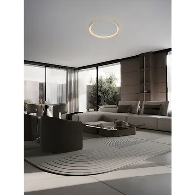 Plafoniera ORMI Triac Dimabil Nisipiu Alb Aluminiu & Acrylic LED 48 Wat 220-240Volt 3361Lm IP20 2700-4000K CCT Dip Intrerupator Deschis sus & jos