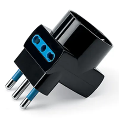 Space Saver Adaptern2p+e-16a-(s17) Black 1x2p+e-16a-(p30) 2x2p+e-16a-(p17/11)