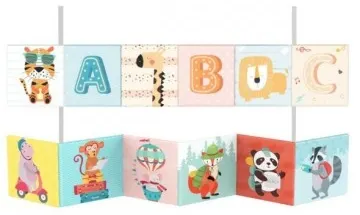 Cărticică moale pentru bebeluși Raya Toys - ABC Animale