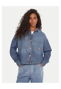 Camasa din denim pentru femei albastru