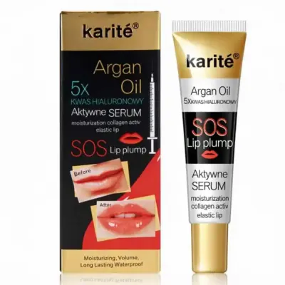 Karite Ser Balsam de buze cu ulei de argan pentru efect de volum instant 17 ml Lip Plump