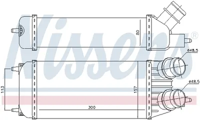 Intercooler Potrivit Citroen Jumpy; Fiat Scudo, Ulysse; Lancia Phedra; Peugeot Expert, Expert Tepee; Toyota Proace 1.6d 2.0d