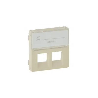Capac Valena Life -double RJ45/RJ45+RJ11 priza -cu label holder -ivory