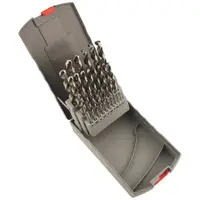 Set-Trusa burghie elicoidale cu coada cilindrica – Ø 1.0 – 13.0 x 0.5 mm - HSS RECTIFICAT DIN 338 – STAS 573. Tip N - 25 buc