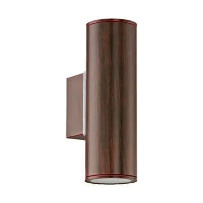 Wall luminaire Riga direct/indirect 2x35W antikbrown IP44