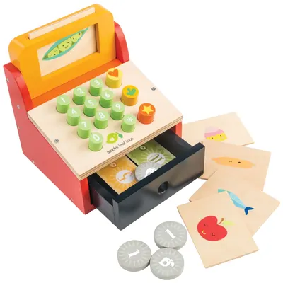 Set de joaca din lemn Tender Leaf Toys - Casă de marcat