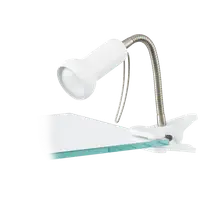 Lampa cu clama FABIO alb, silver 220-240V,50/60Hz IP20