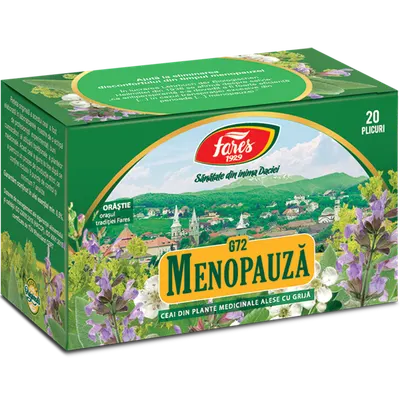 Menopauza, G72, ceai la plic, Fares | 20 plicuri