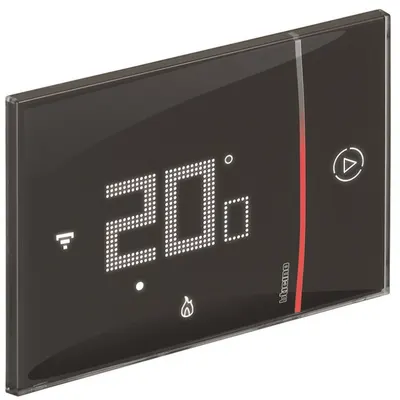 Termostat inteligent cu Netatmo Bticino Living Now XG8002, negru
