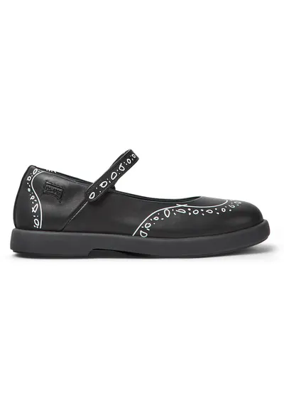 Pantofi Mary Jane din piele Duet Twins 8507 - Negru