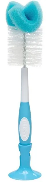Perie de curățare a sticlei cu burete Dr. Brown's, albastru